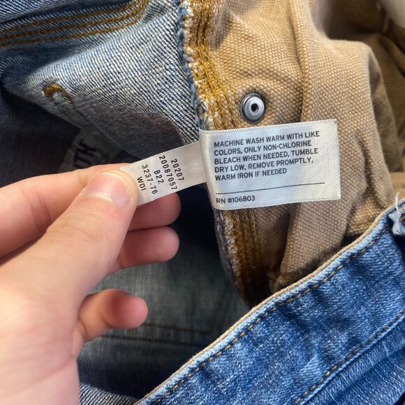 Duluth Trading Co Jeans Men's Size 38X34 Blue Denim  Relaxed Fit - Picture 9 of 11